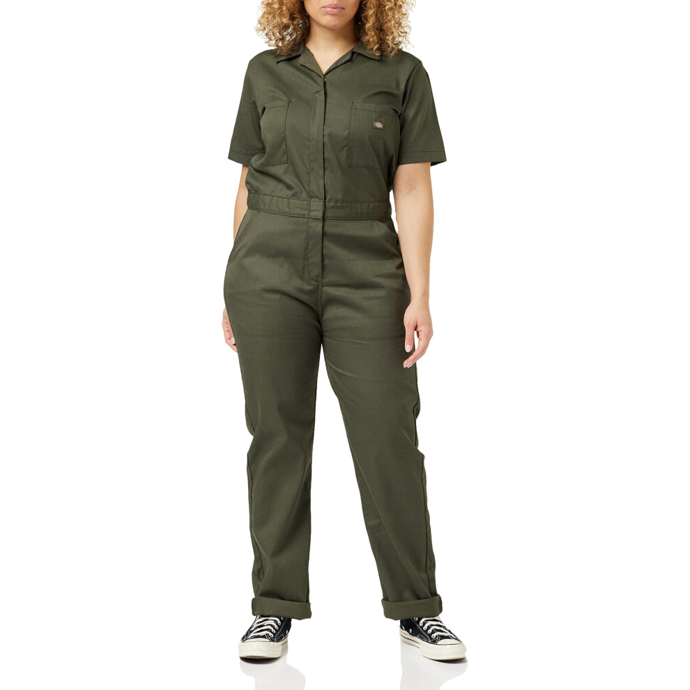 Dickies Women Short Sleeve Flex coverall  Moss  Medium