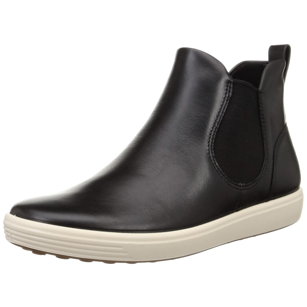 EccO Womens Soft 7 Plain Toe chelsea Boot  Black  4-45