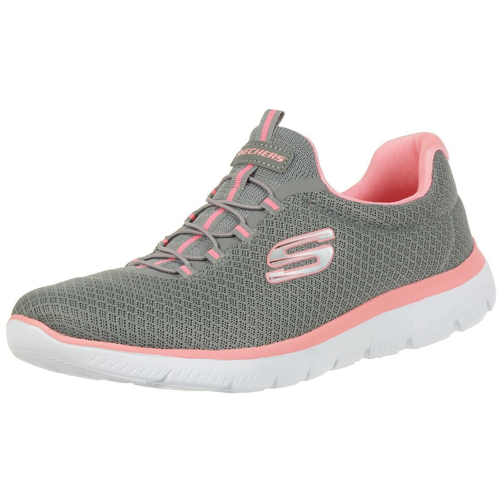 Skechers Sport Womens Summits Sneaker greypink 65 M US