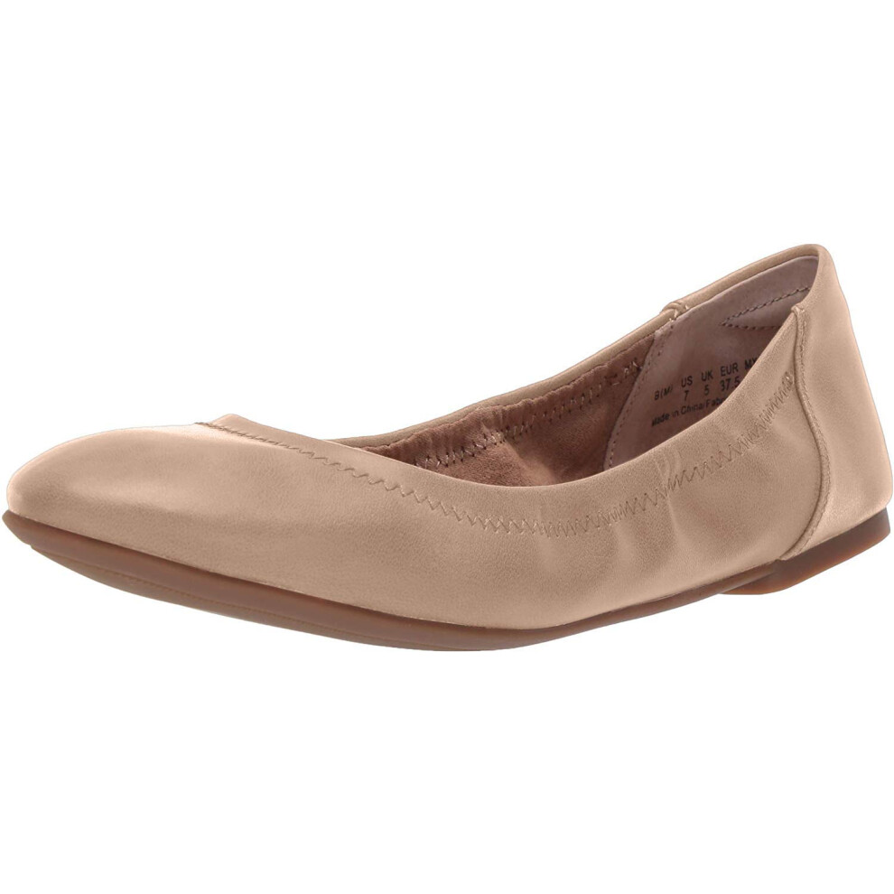 Amazon Essentials Women's Belice Ballet Flat  Beige  5