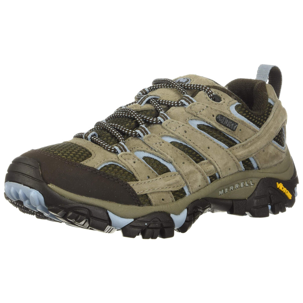 Merrell Mens Moab 2 Waterproof Hiking Shoe  Brindle  9