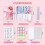 (Light blue) A6 Budget Binder with Marble Pattern PU Leather Gift for Friends Colleagues 3