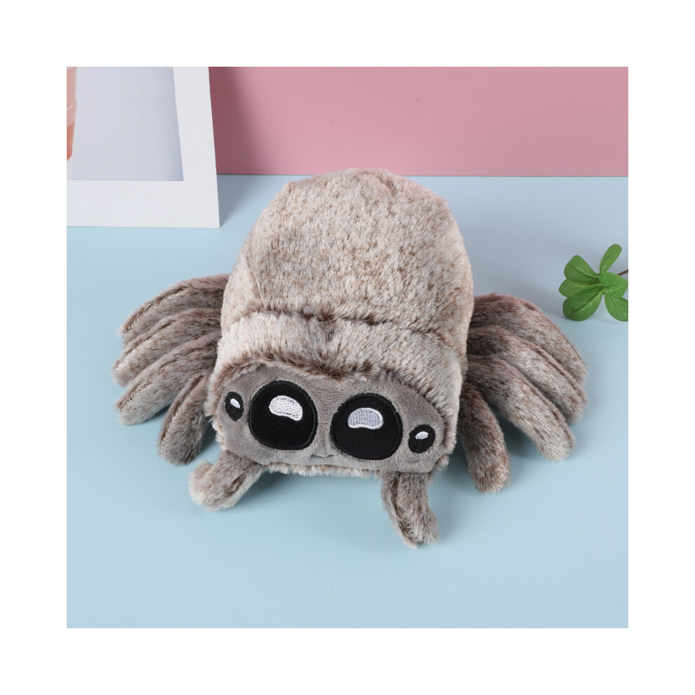 (Brown) Lucas The Spider Plush Toy Emulational Insect Doll Sofa Decoration Kids Gift
