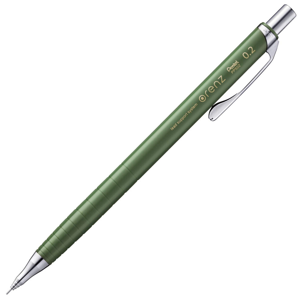 Pentel Mechanical Pencil Orenz 0.2mm (Khaki) XPP502-D2