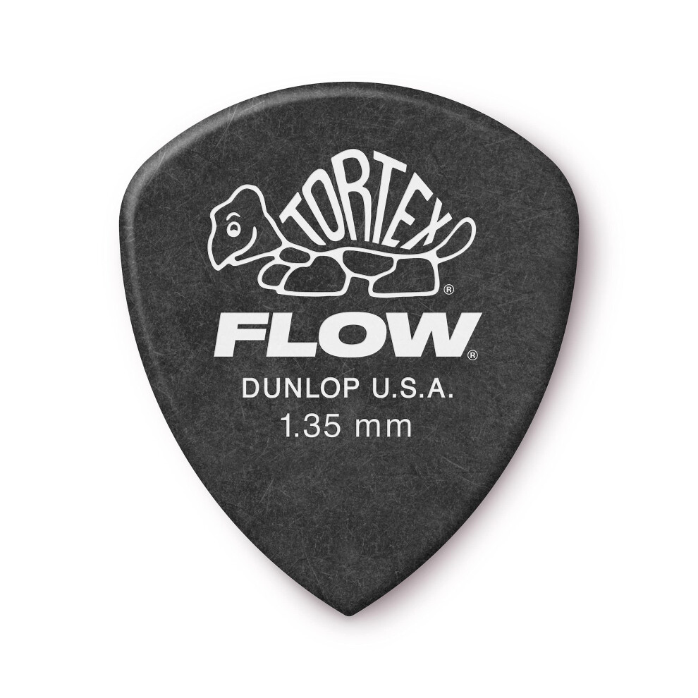 Dunlop Tortex Flow Standard 1.35mm Guitar Picks  Black