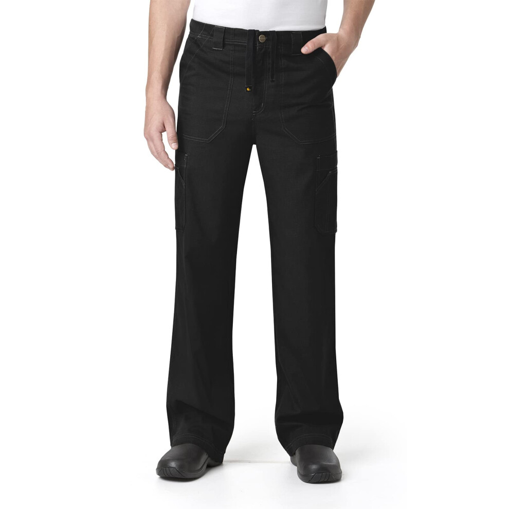 carhartt Ripstop: MenAs Boot cut cargo Pant - Black  L