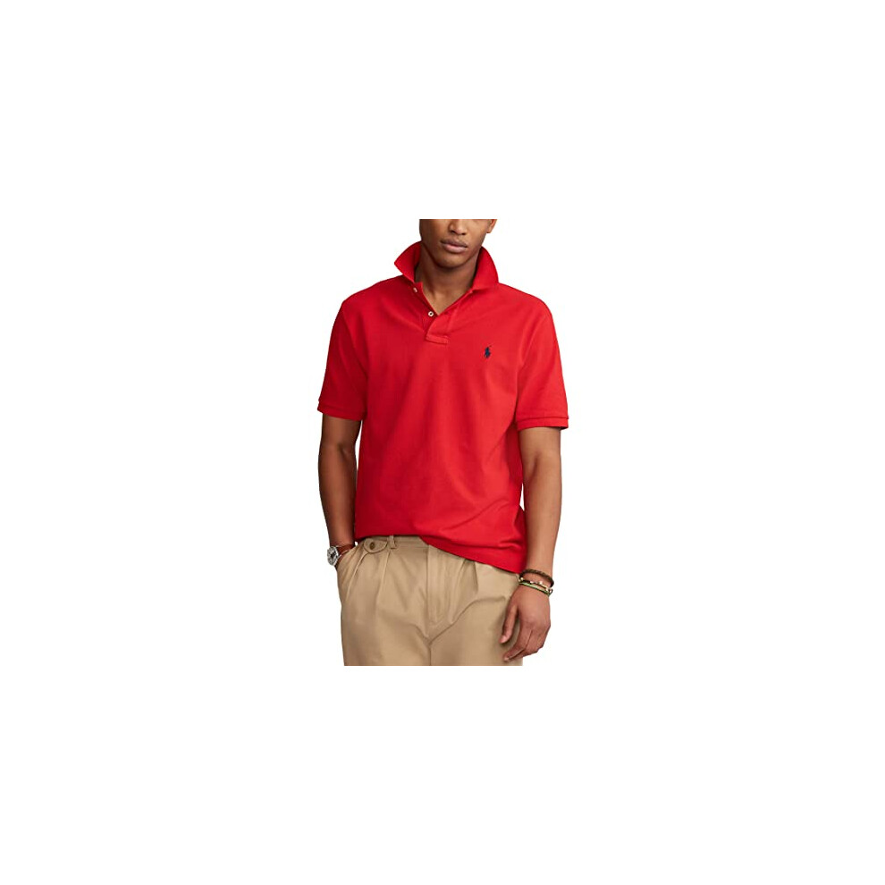 POLO RALPH LAUREN Men's Classic Fit Polo Shirt  Red  M