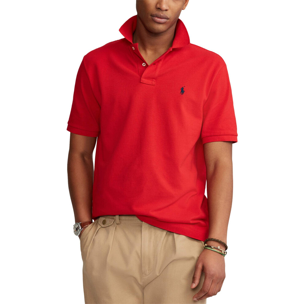 POLO RALPH LAUREN Men's Classic Fit Polo Shirt  Red  S