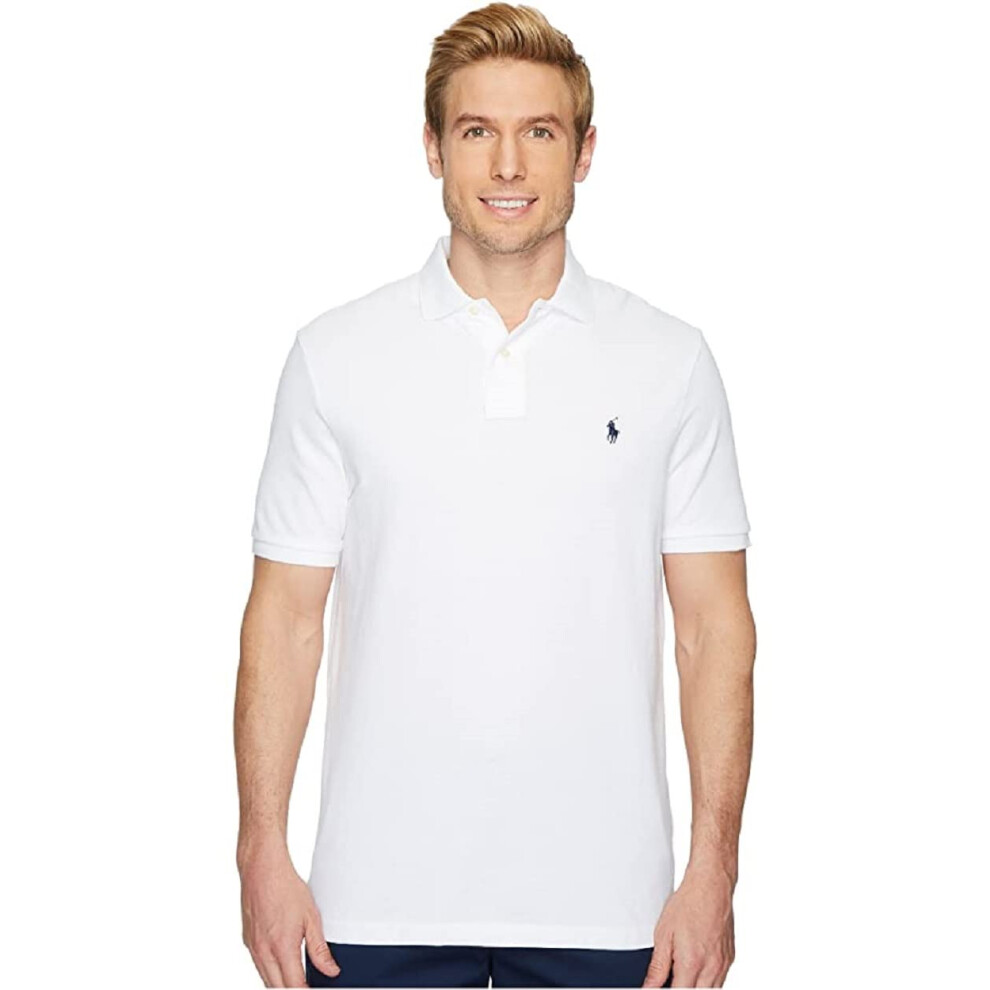 Polo Ralph Lauren Classic Fit Mesh Polo (Large  White)