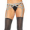 Leg Avenue Shimmer lurex elastic garter b Silver Color 1