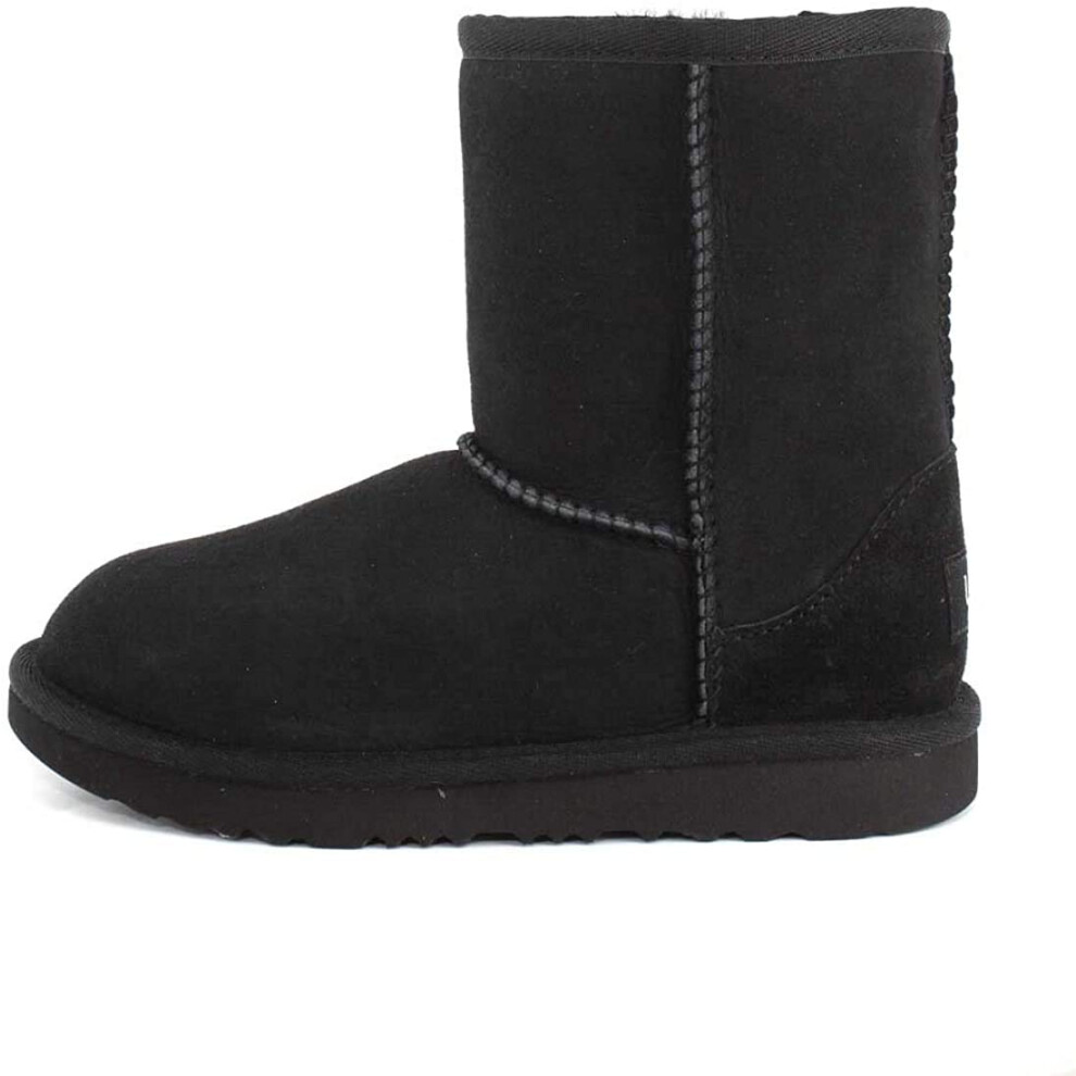 UGG unisex child Classic Ii Boot  Black  12 Toddler US