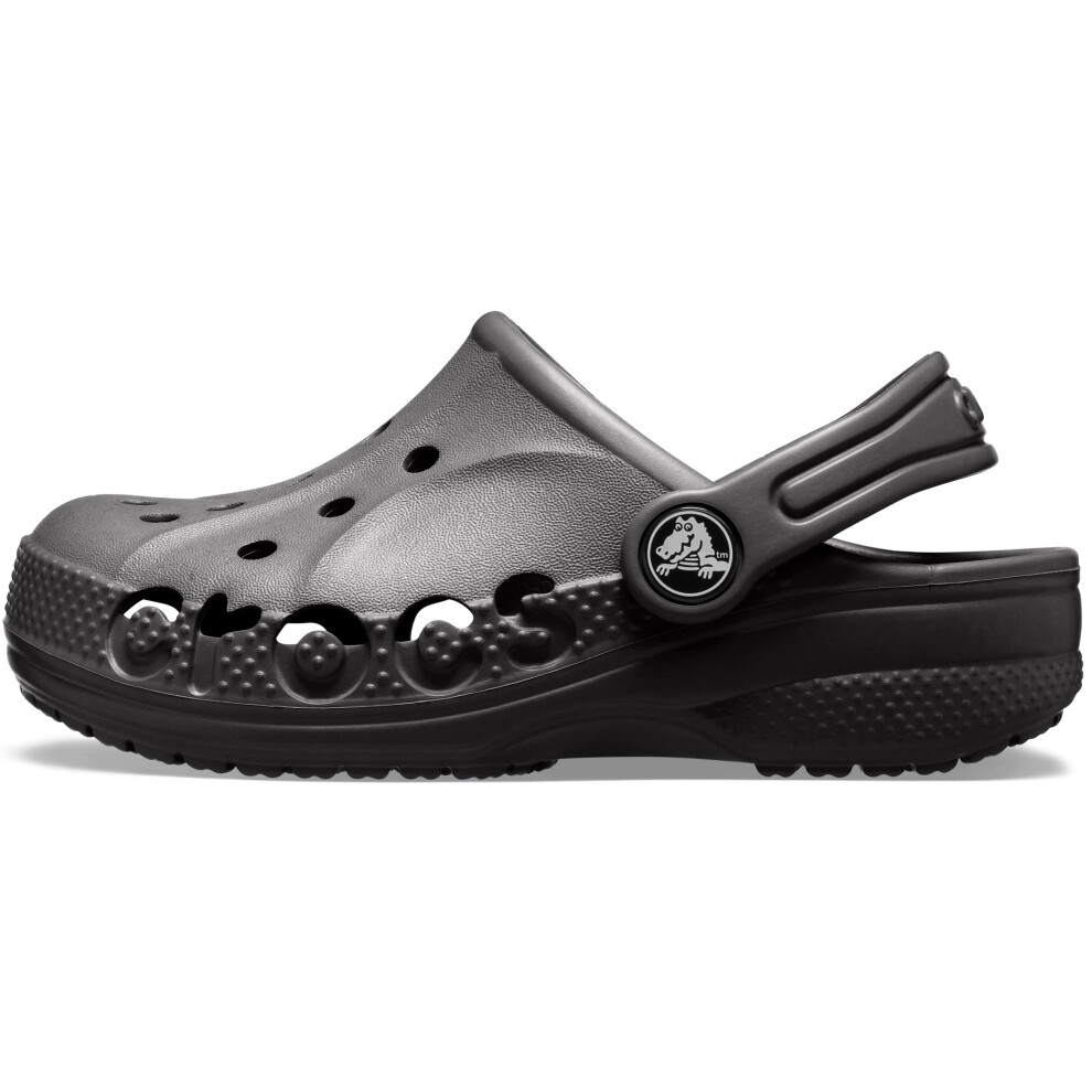 Crocs Kids' Baya Clog  Black/Black  2 US Unisex Little