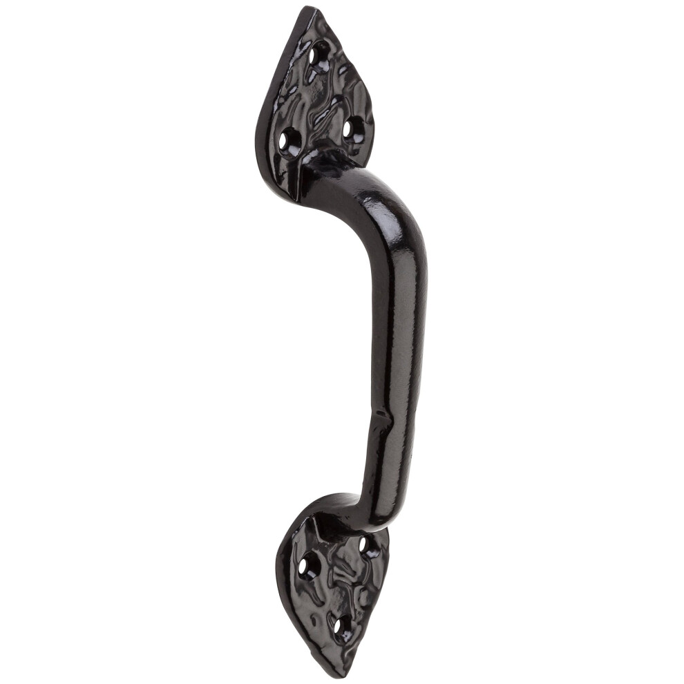 Poign   e de portail National Hardware N109-023 V8 Spear, noire