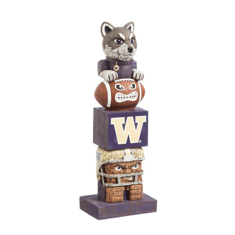 Team Sports America NCAA Washington Huskies Tiki Totem