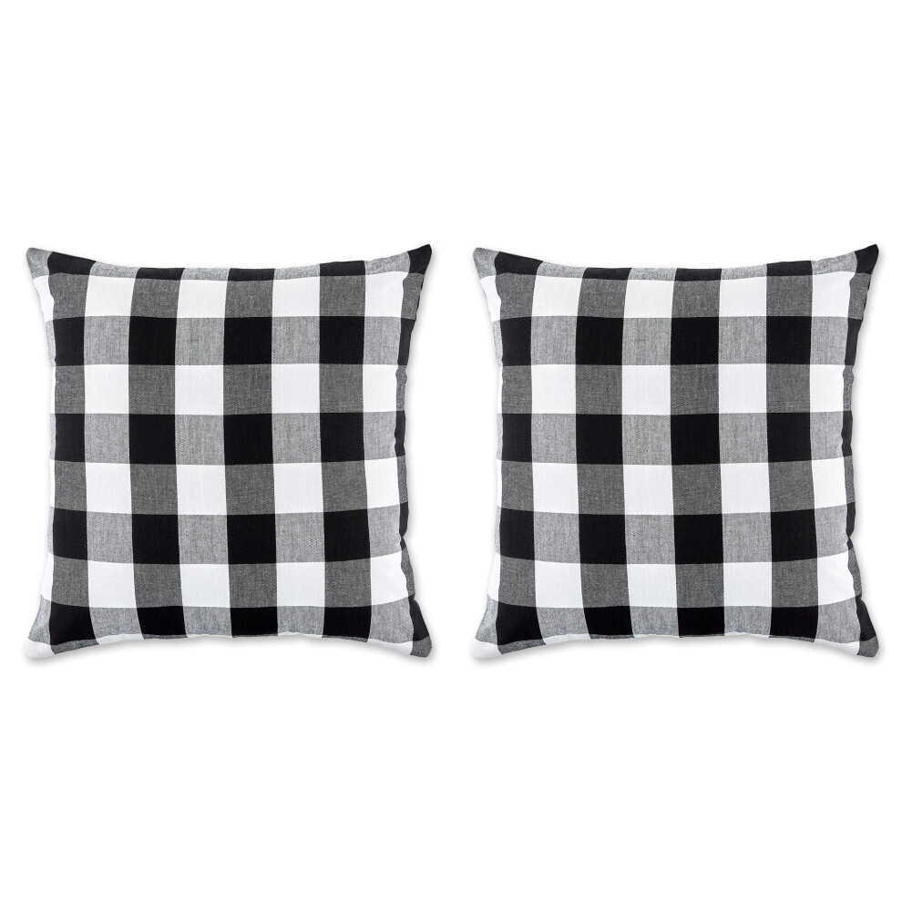 Housse de coussin     carreaux Buffalo noir/blanc DII 20 x 20, lot de 2