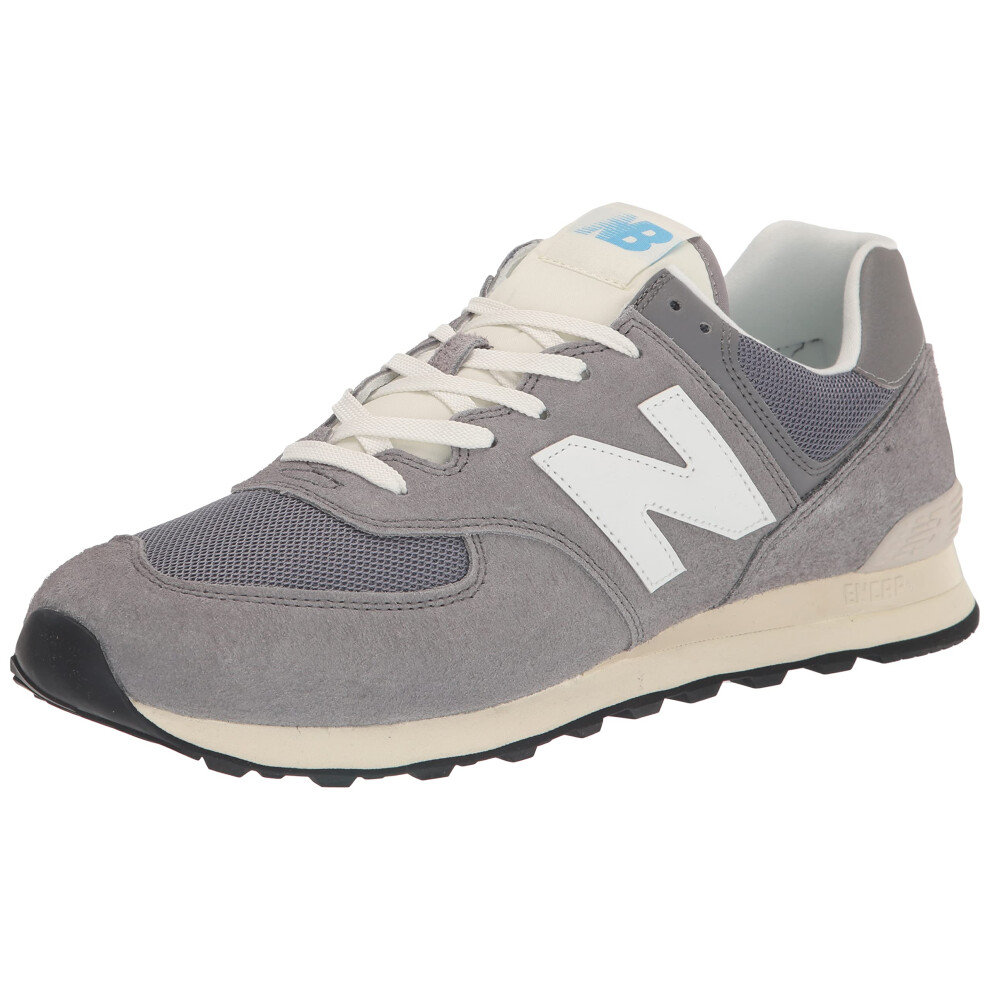 New Balance Men's 574-V2 Lace-up Sneaker  Grey/White  4