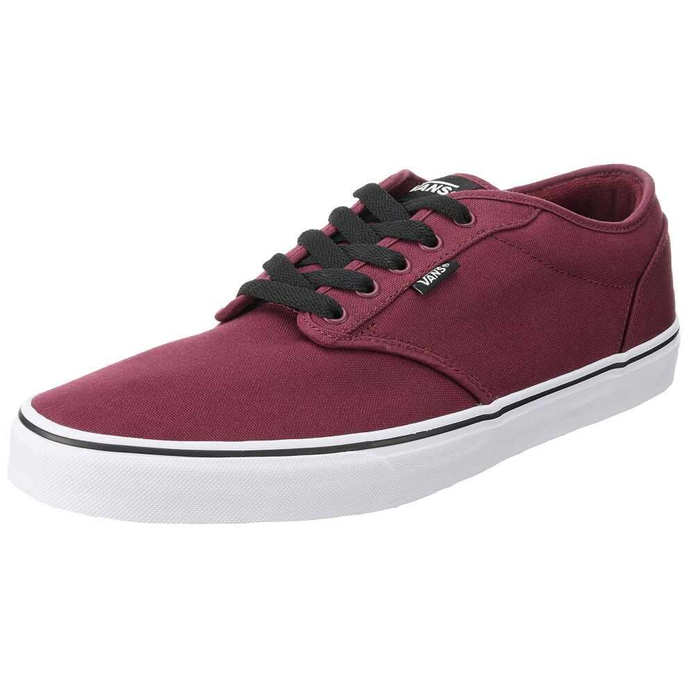 Vans Mens Atwood Sneaker  White canvas Oxblood White  7