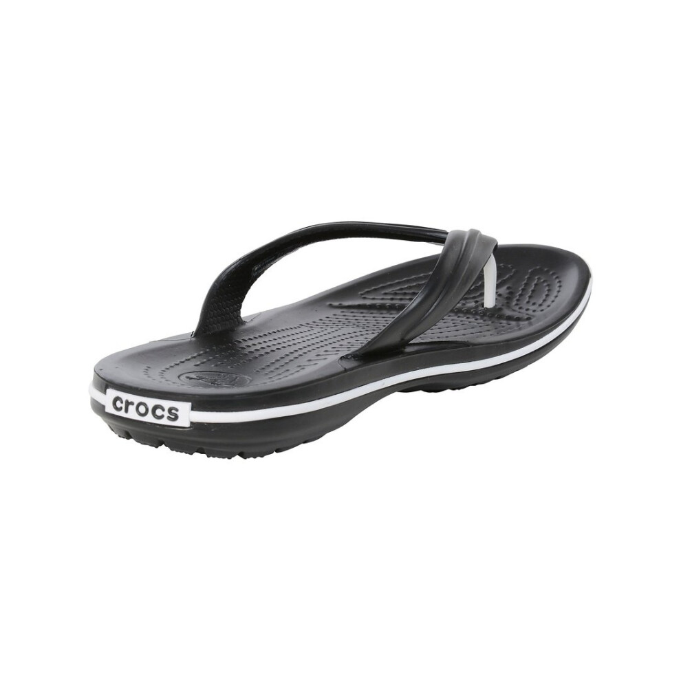 crocs Unisex crocband Flip Flops  Black  12 Men14 Women