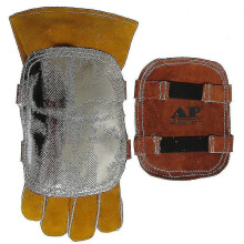 Cowhide Heat Shield, Welding Gloves, Aluminized Back Welding Pad Starlight