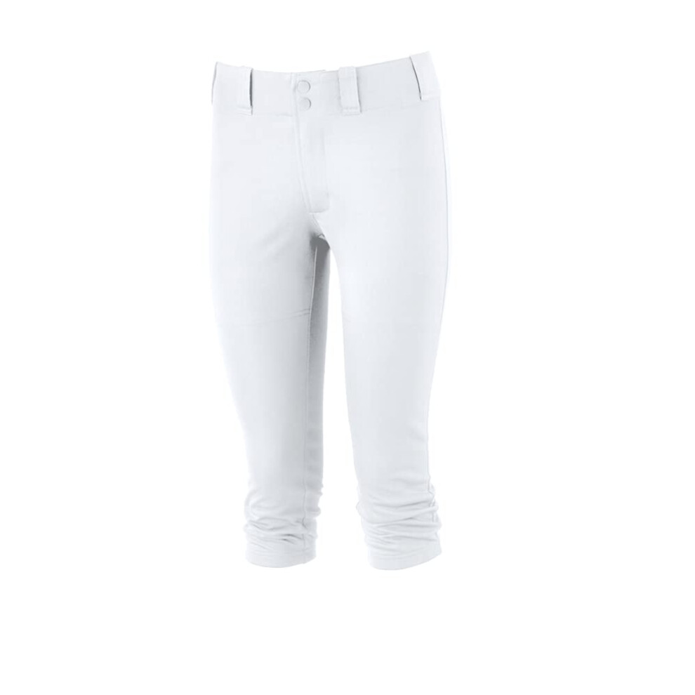 Mizuno Youth girls Prospect Softball Pant  White  Small