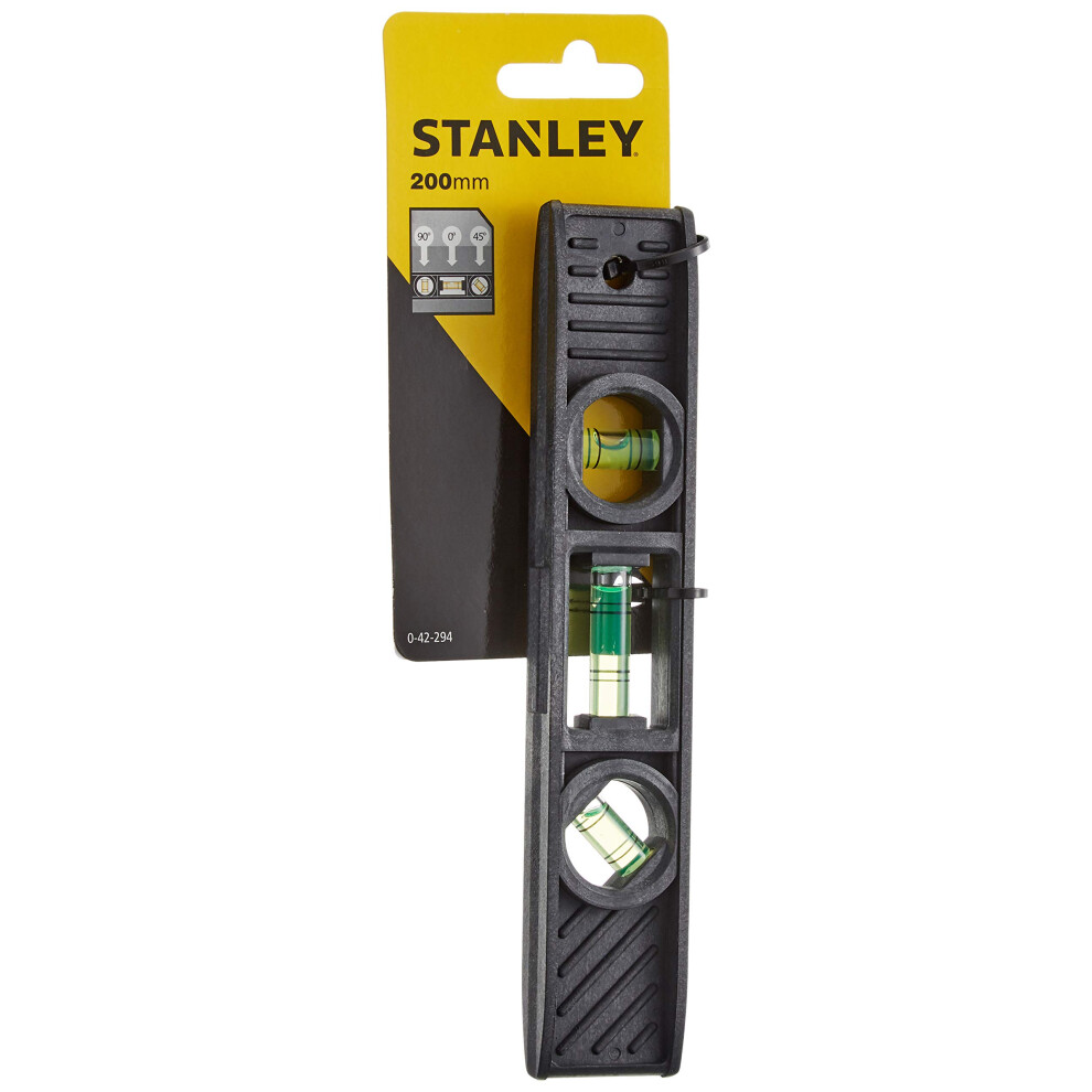 Stanley 0-42-294 Spirit level Torpedo of plastic  Black