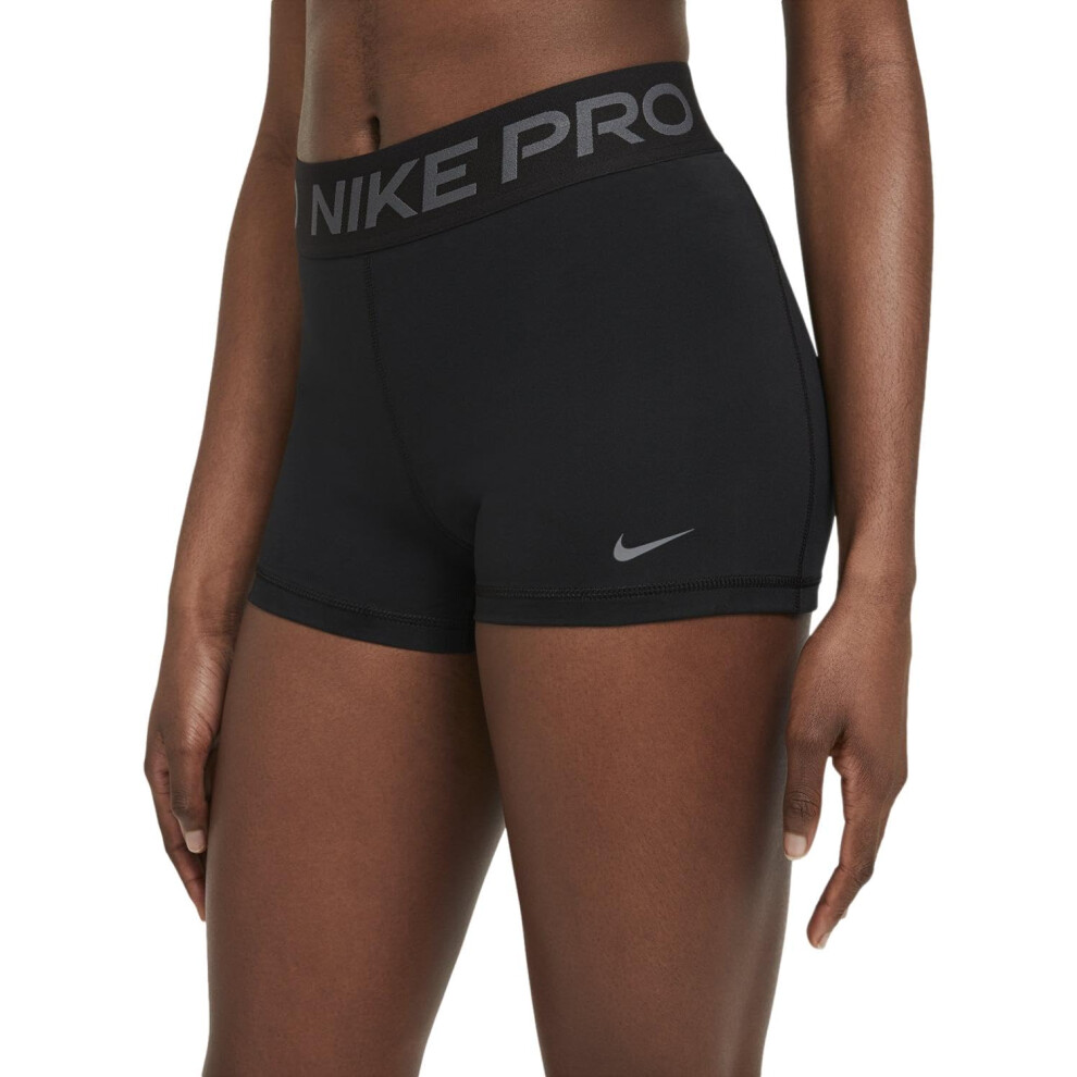 Nike Womens Pro 3 in Training Shorts  Black gray  Small