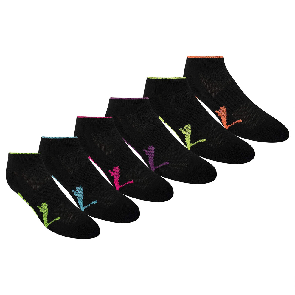 Puma Womens Half Terry Runner Socks 6-Pack  Black  9-11