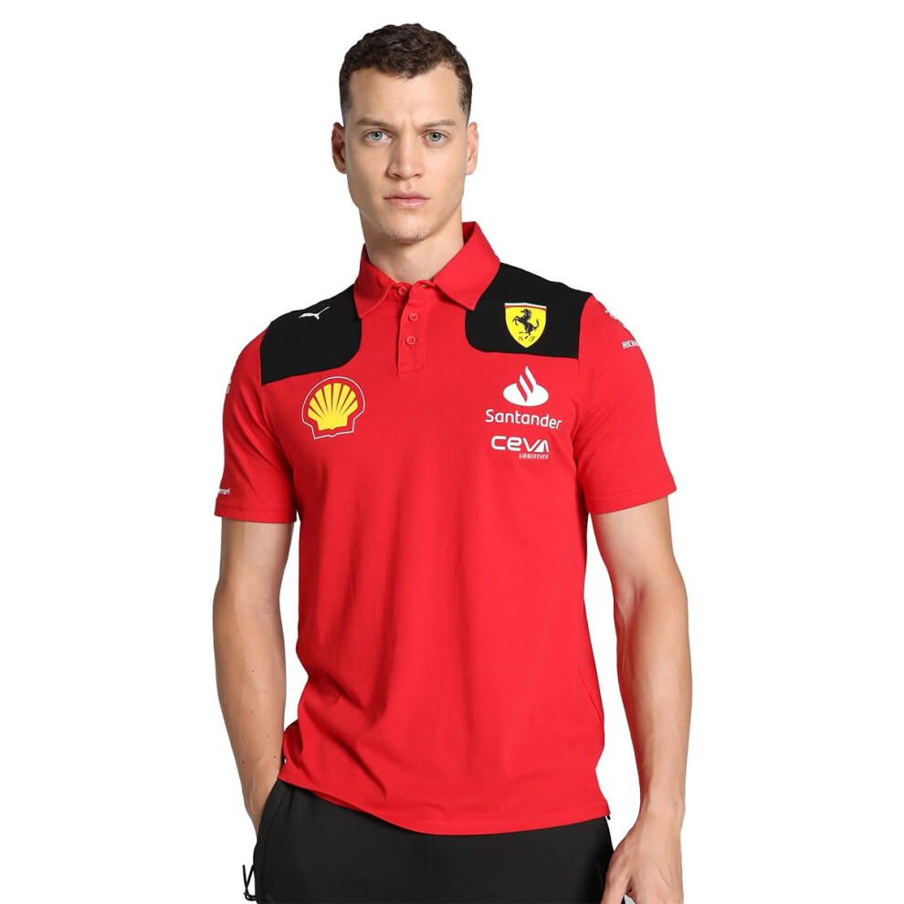 Puma Scuderia Ferrari - 2023 Team Polo - Men - Size: L Red