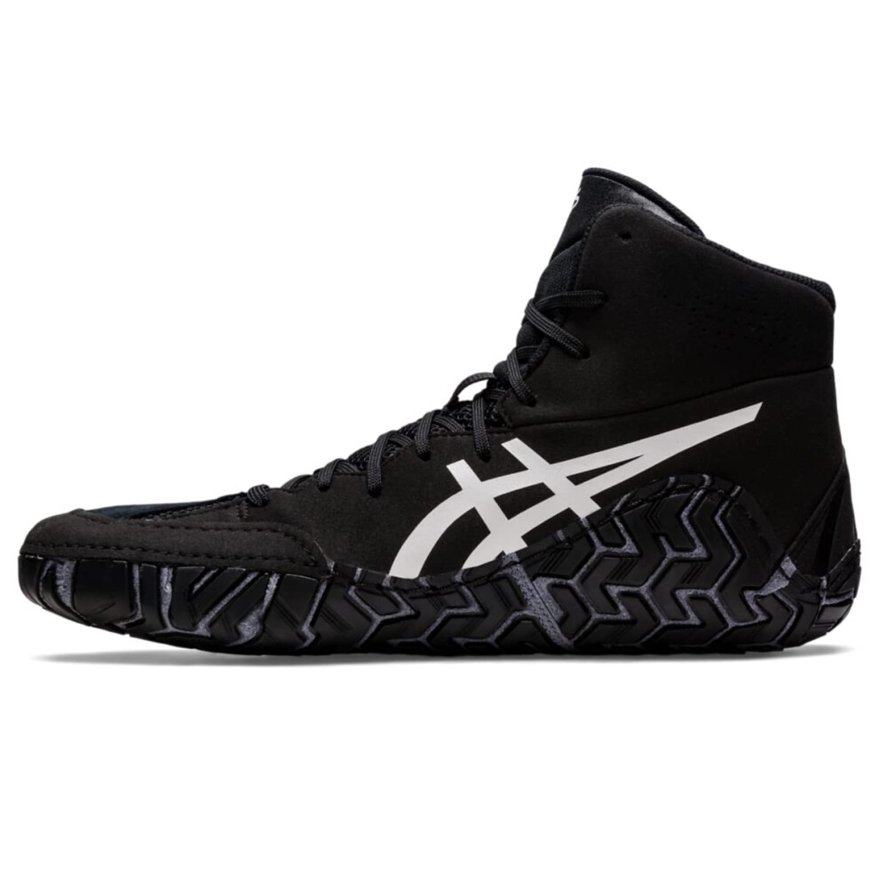 ASICS Men's Aggressor 5 Wrestling Shoes  5  Black/White