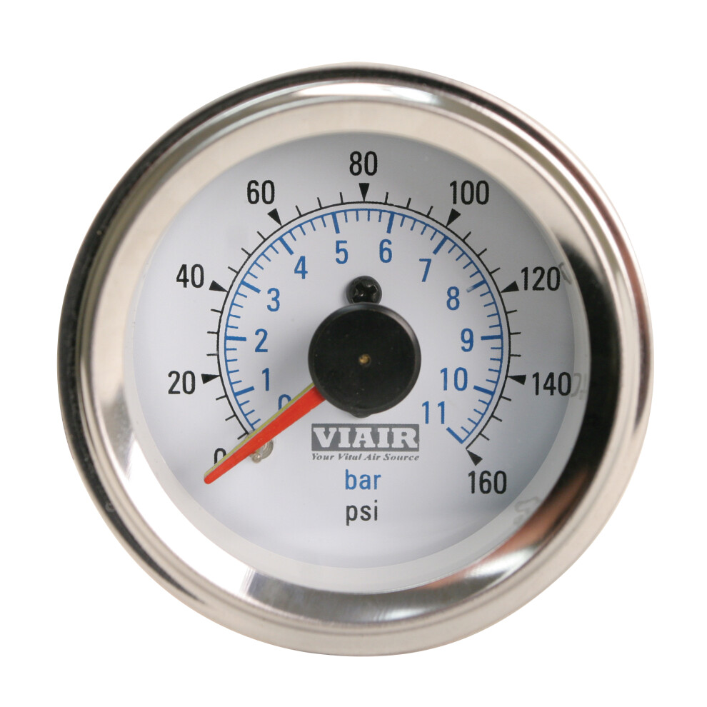2"" Dual Needle Gauge ( Face Illuminated 160 Psi) White 818114009839