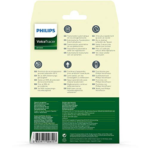 Philips Philips DVT2805 Voicetracer Speech Recognition Software 2