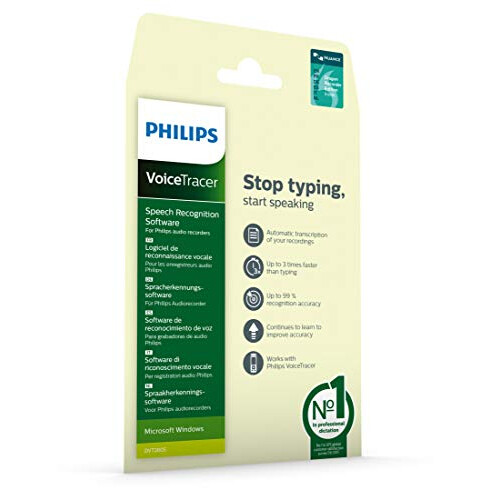 Philips Philips DVT2805 Voicetracer Speech Recognition Software 1