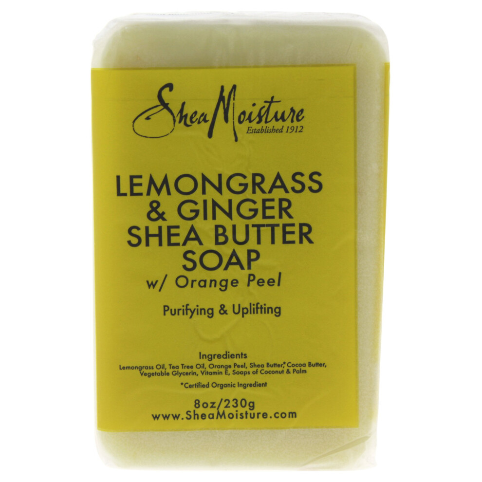 SheaMoisture Lemongrass & ginger Shea Butter Soap - 8 oz