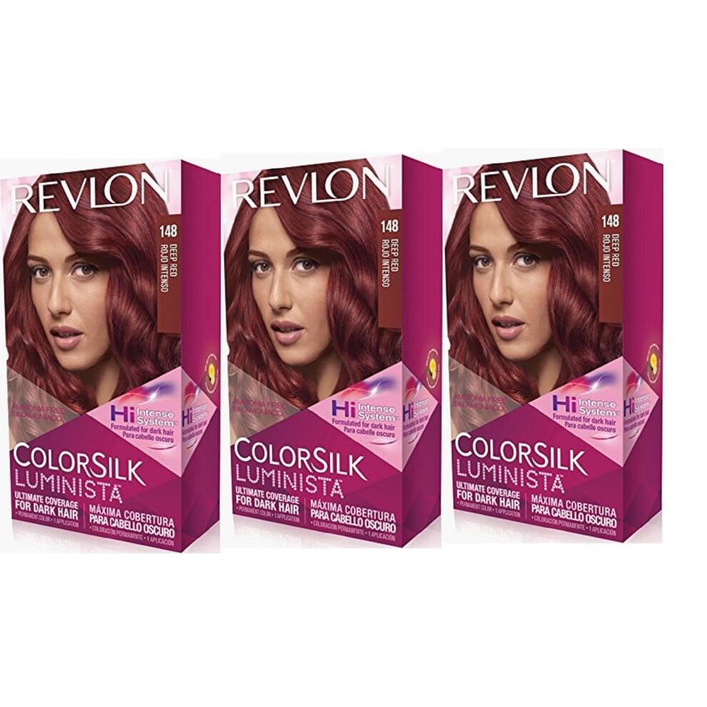 Revlon Colorsilk Luminista Haircolor  Deep Red  3 Count