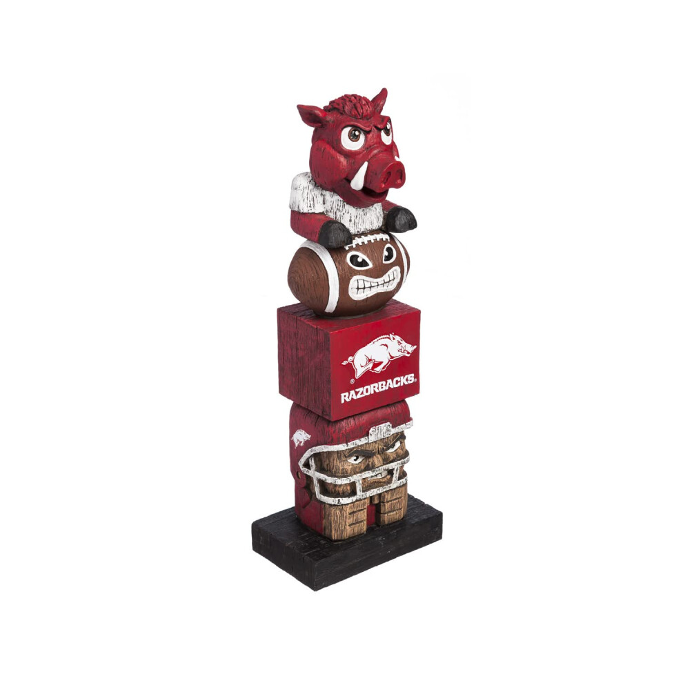 Team Sports America NCAA Arkansas Razorbacks Tiki Totem