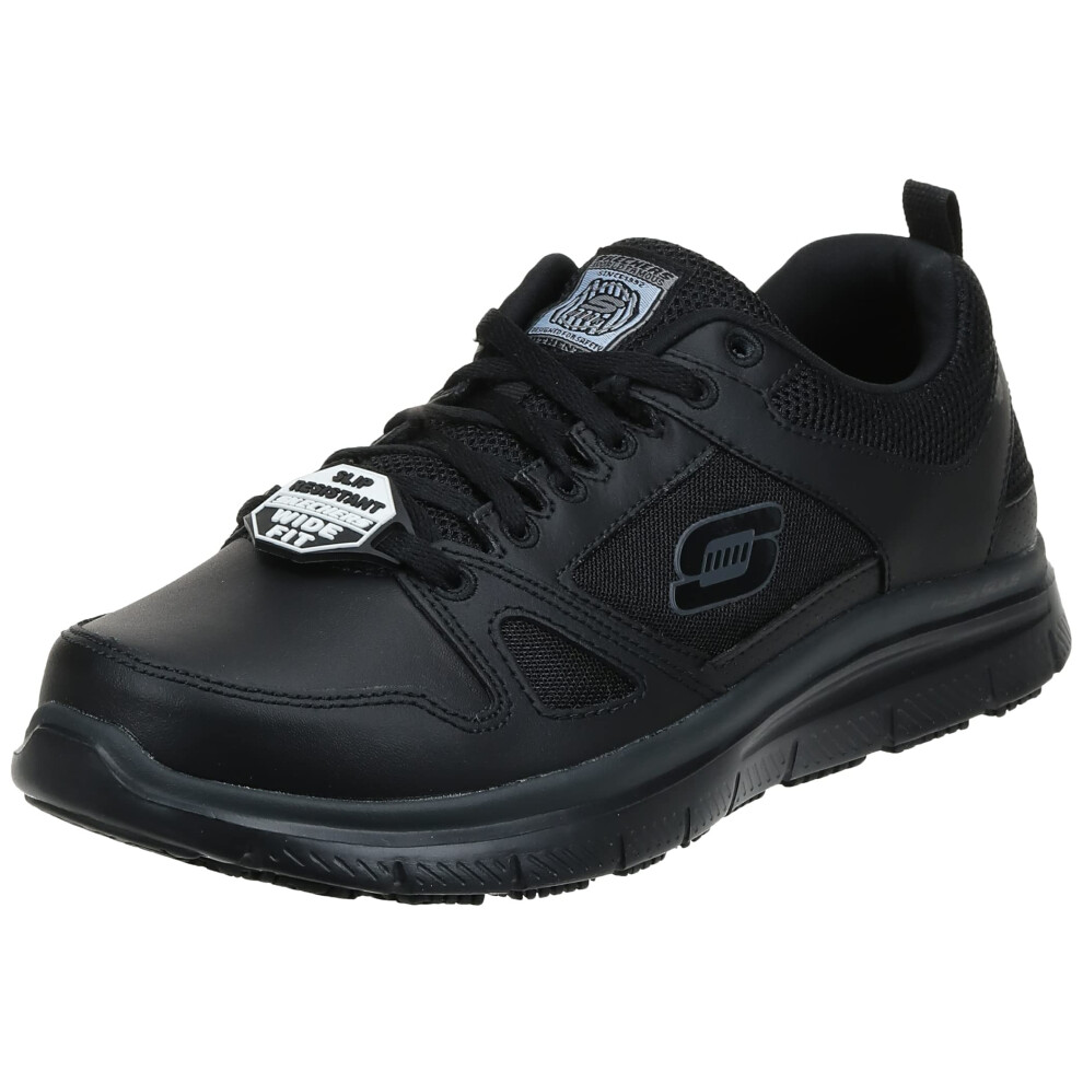 Skechers Mens Flex Advantage Sr Work Shoe  Black  8 W US