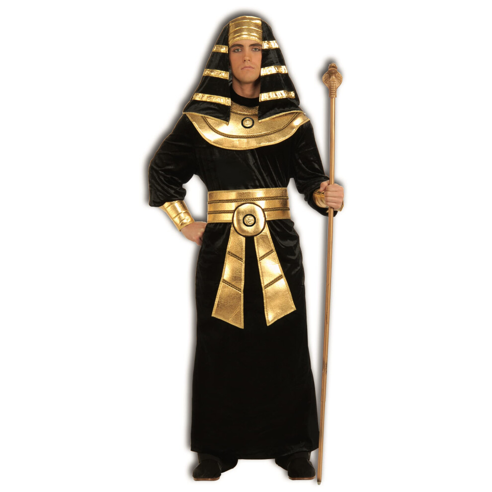 Forum Novelties Men's Pharaoh Costume  Black/Gold  Large