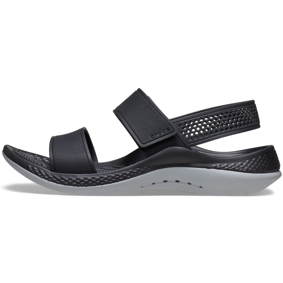 crocs LiteRide 360 Sandals for Women  BlackLight grey  8