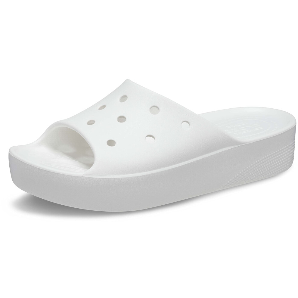 Crocs Women's Classic Slide | Platform Sandals  White  7