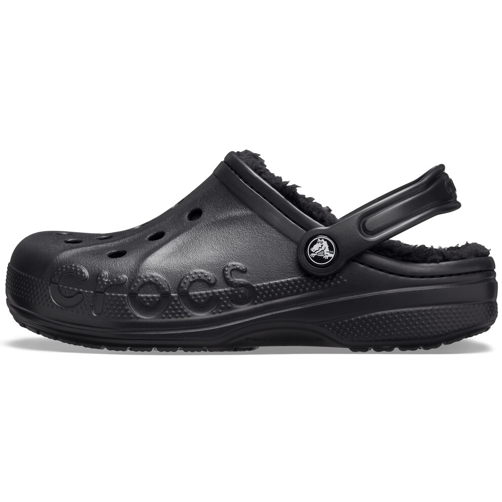 crocs Baya Lined clog BlackBlack Mens 4  Womens 6 Medium