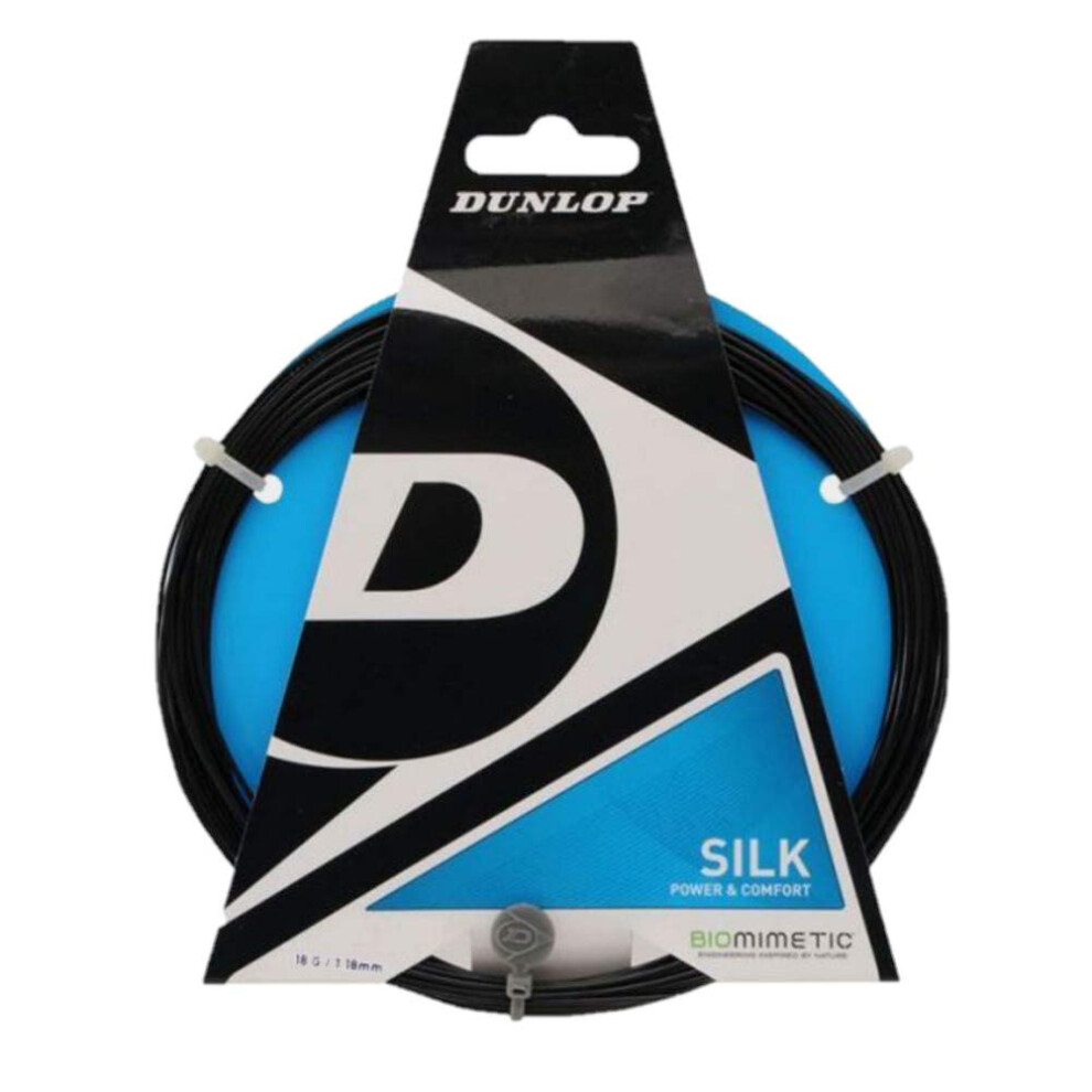 Dunlop Sports Silk 18 Squash/Tennis String  Black  1 Set