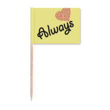 Companion Forever Art Deco  Fashion Toothpick Flags Marker Topper Party Decoration