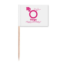 Constellation Fate Birthday Celebration Virgo Toothpick Flags Marker Topper Party Decoration