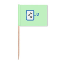 insidious small tv face cartoon toothpick flags marker topper party decoration