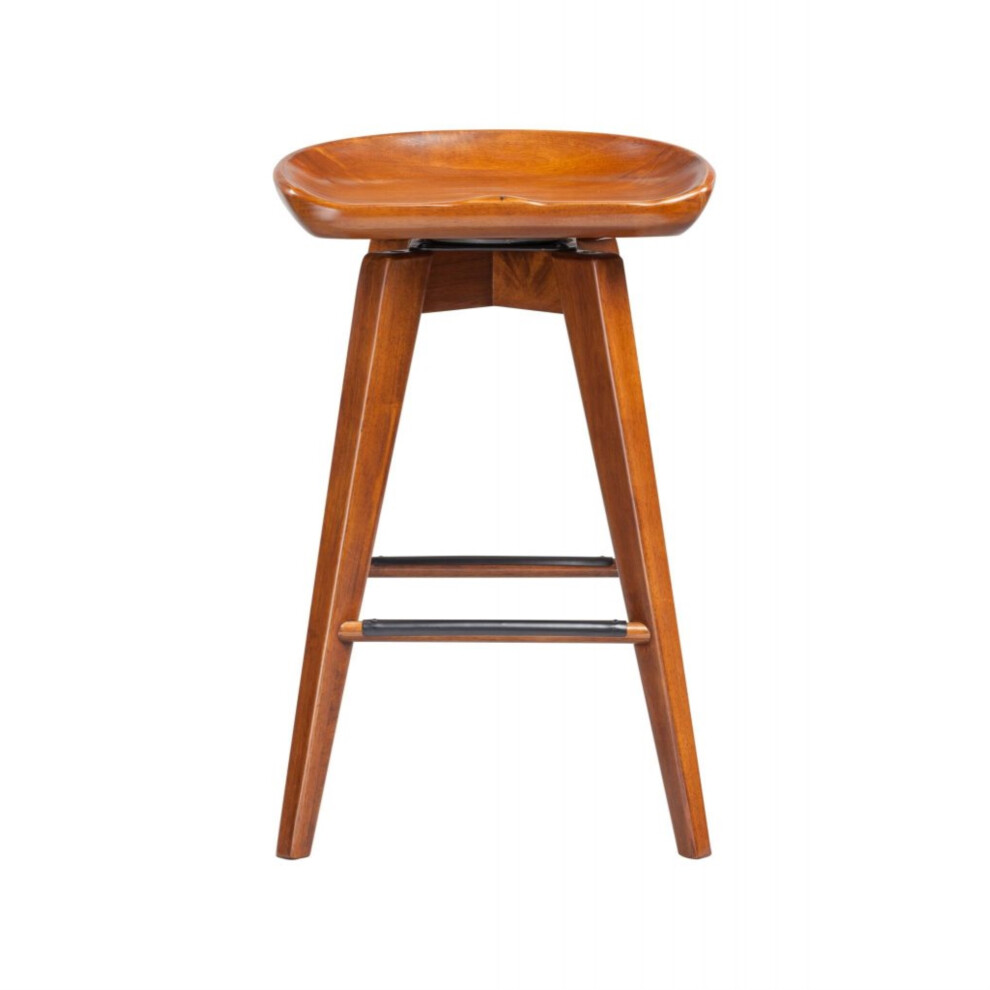 Boraam Bali Counter Height Swivel Stool 24Inch Walnut