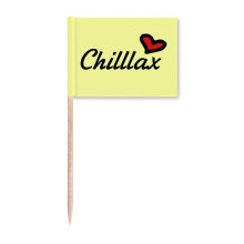Consolation Sweetheart Greetings Care Toothpick Flags Marker Topper Party Decoration