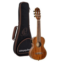 Akustisch-elektrische Gitarrenlele der Mini/Travel-Serie mit Tasche