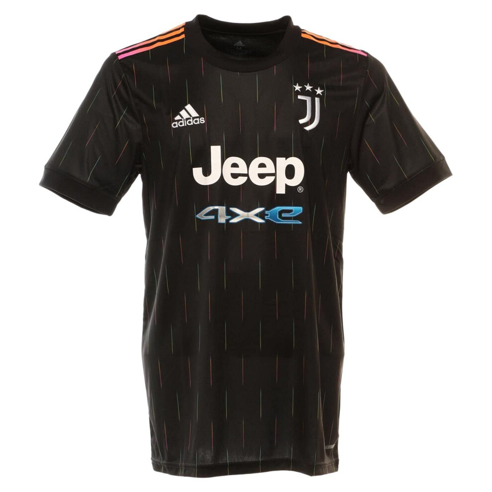 adidas Men's 2021-22 Juventus Away Jersey (Black  Small)