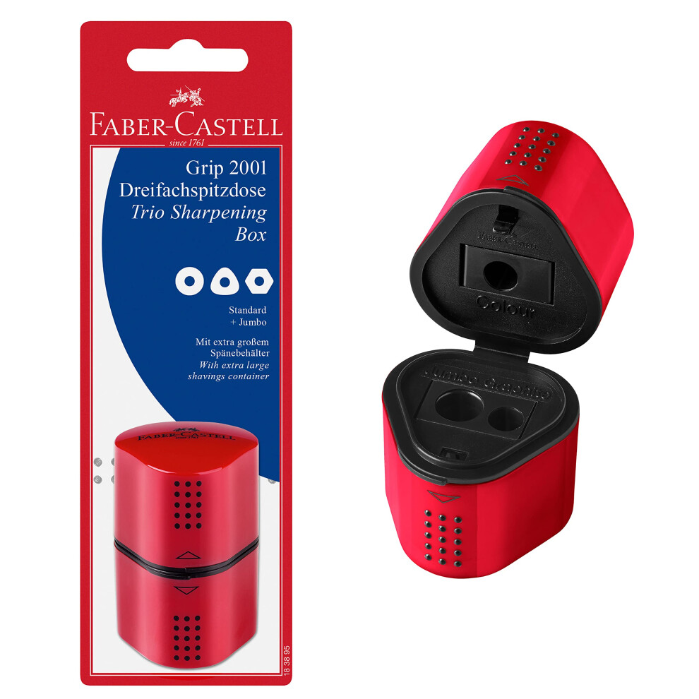 Faber-Castell Grip Trio Sharpener Arts and Crafts  Multi