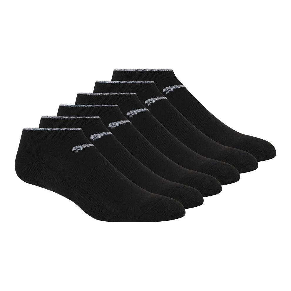 PUMA womens 6 Pack Low cut women s socks  Black  9 11 US